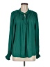 Ann Taylor LOFT 100% Polyester Green Long Sleeve Blouse Size M - photo 1