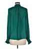 Ann Taylor LOFT 100% Polyester Green Long Sleeve Blouse Size M - photo 2