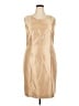 Kasper Metallic Tan Cocktail Dress Size 18 - photo 1