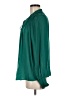 Ann Taylor LOFT 100% Polyester Green Long Sleeve Blouse Size M - photo 5