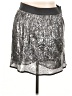 Gap Metallic Silver Casual Skirt Size 14 - photo 1
