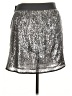 Gap Metallic Silver Casual Skirt Size 14 - photo 2