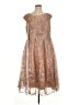 Mac Duggal 100% Polyester Metallic Brown Cocktail Dress Size 16 - photo 1