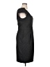Kay Unger Chevron-herringbone Gray Cocktail Dress Size 16 - photo 4