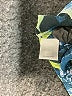 Halogen 100% Polyester Floral Tropical Blue Sleeveless Blouse Size M - photo 8
