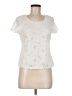 Covington 100% Polyester Ivory Short Sleeve Top Size M (petite) - photo 1