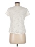 Covington 100% Polyester Ivory Short Sleeve Top Size M (petite) - photo 2