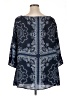 Westport 100% Polyester Blue 3/4 Sleeve Blouse Size XL - photo 2