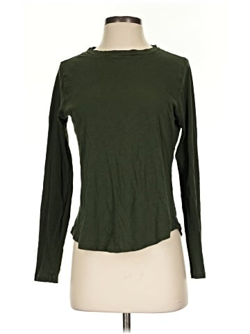 Madewell Whisper Cotton Rib-Crewneck Long-Sleeve Tee (view 1)