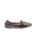 Prada 100% Leather Silver Cracked Leather Flats Size EU 37 - photo 1