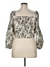 Express 100% Polyester Ivory 3/4 Sleeve Blouse Size XL - photo 2