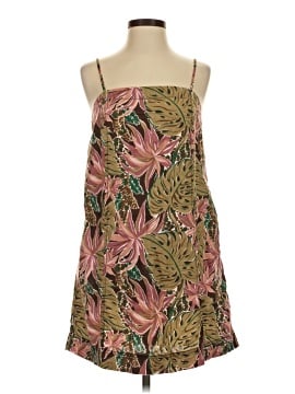 Madewell 100% Linen Goldie Mini Dress in Brushstroke Monstera (view 1)