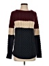 L.L.Bean Signature Color Block Burgundy Pullover Sweater Size XXS - photo 1