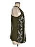 Sparkle & Fade 100% Polyester Green Sleeveless Blouse Size M - photo 4