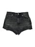 Zara Stars Black Denim Shorts Size 4 - photo 1