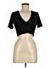 Klassy Network Black Short Sleeve Top Size M - photo 1