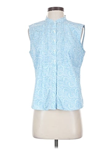 L.L.Bean Sleeveless Button-Down Shirt (view 1)