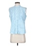 L.L.Bean 100% Cotton Blue Sleeveless Button-Down Shirt Size S - photo 1