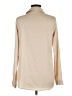 Unbranded 100% Polyester Solid Ivory Long Sleeve Blouse Size M - photo 2