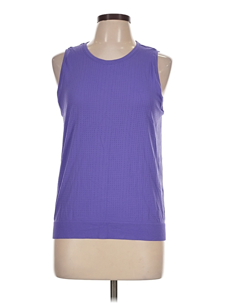 Pre-owned Athleta Sleeveless T-shirt In Purple