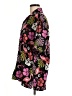 Lavish 100% Polyester Tropical Black Short Sleeve Blouse Size M - photo 5