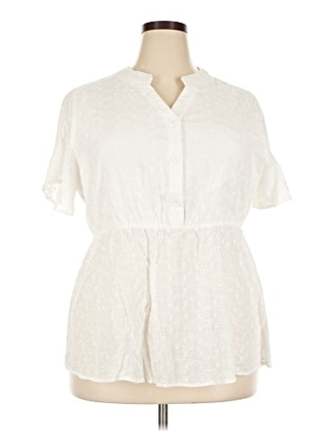 BLOOMCHIC Short Sleeve Blouse (view 1)