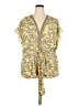 Max Studio 100% Polyester Yellow Kimono Size 3X (estimated) - photo 1