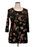 New Directions Black 3/4 Sleeve Top Size XL - photo 1