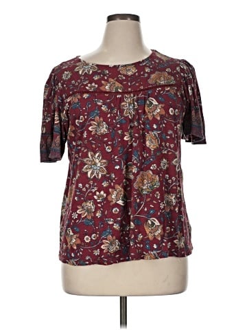 Lucky Brand Short Sleeve Blouse (view 1)