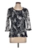 Christopher & Banks Black 3/4 Sleeve Blouse Size L - photo 1