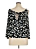 J.Jill Floral Black Sleeveless Blouse Size XL Petite - photo 2