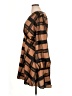 Halogen 100% Polyester Plaid Brown Casual Dress Size XL - photo 5