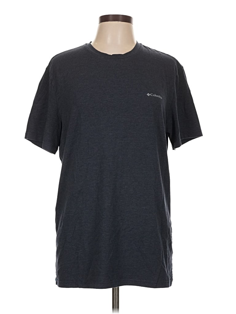 Pre-owned Columbia Short Sleeve T-shirt In Gray