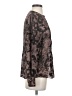 Hinge 100% Polyester Brown Long Sleeve Blouse Size XS - photo 4