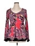 Sunny Leigh 100% Polyester Pink Long Sleeve Blouse Size XL - photo 1