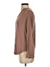 Amour Vert Brown Long Sleeve Henley Size XS - photo 5