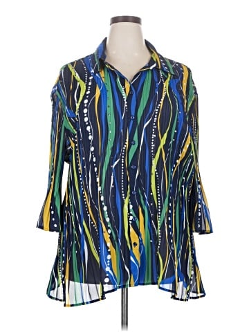 Maggie Barnes 3/4 Sleeve Blouse (view 1)