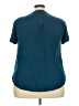 Torrid 100% Polyester Teal Short Sleeve Blouse Size 2X Plus (2) - photo 2