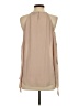 Trouve 100% Polyester Tan Sleeveless Blouse Size S - photo 2
