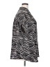 Evri 100% Rayon Animal Print Silver Short Sleeve Blouse Size 2X - photo 4