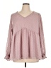 Andree by UNIT Pink 3/4 Sleeve Blouse Size 1X - photo 1