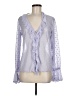 By Anthropologie Silver Long Sleeve Blouse Size M - photo 1