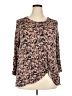 Cameo Brown Long Sleeve Blouse Size 2X - photo 1