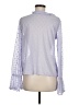 By Anthropologie Silver Long Sleeve Blouse Size M - photo 2