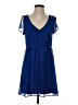 Express Solid Blue Casual Dress Size S - photo 1