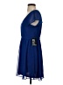 Express Solid Blue Casual Dress Size S - photo 5
