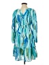 BTFBM 100% Polyester Print Blue Casual Dress Size S - photo 1