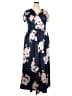 Unbranded Floral Blue Casual Dress Size XXL - photo 1