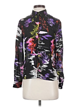 Alice + Olivia Long Sleeve Silk Top