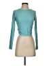 Laslulu Teal Long Sleeve Top Size S - photo 1